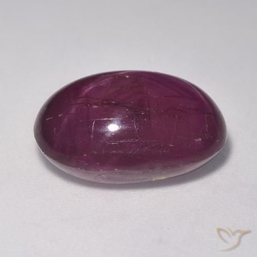 Rubis étoilé Pourpre moyen-foncé naturelle ovale, 11.13 ct, Opaque