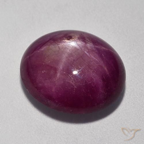 Rubis étoilé Rouge Rapberry naturelle ovale, 12.00 ct, Opaque