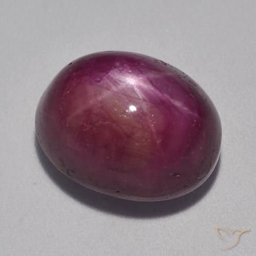 Rubis étoilé Pourpre moyen-foncé naturelle ovale, 12.53 ct, Opaque