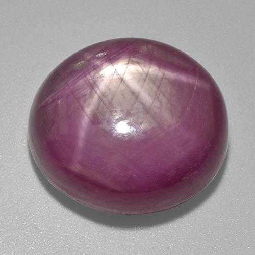 Rubis étoilé Violet rougeâtre naturelle Coupe ovale, 32.18 ct, Opaque