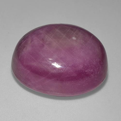 Rubis étoilé Violet rougeâtre naturelle Coupe ovale, 32.18 ct, Opaque