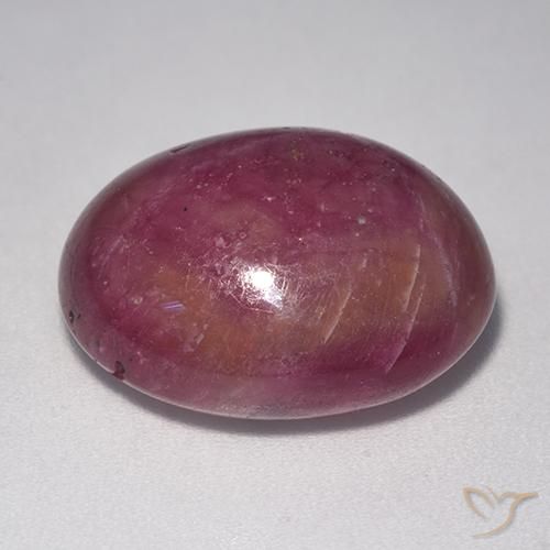 Rubis étoilé Violet rougeâtre naturelle ovale, 20.12 ct, Opaque