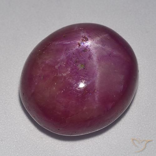 Rubis étoilé Pourpre moyen-foncé naturelle ovale, 21.95 ct, Opaque