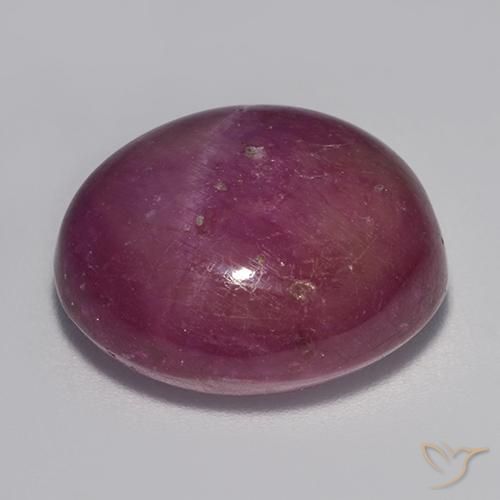 Rubis étoilé Pourpre moyen-foncé naturelle ovale, 21.95 ct, Opaque