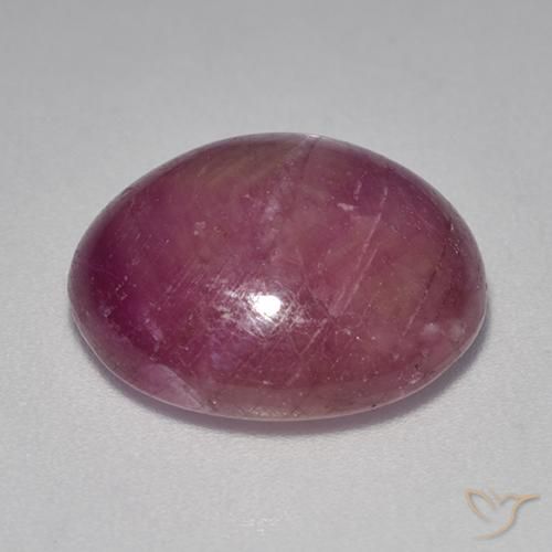 Rubis étoilé Violet rougeâtre naturelle ovale, 12.36 ct, Opaque
