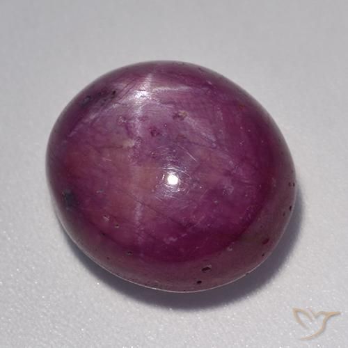 Rubis étoilé Violet rougeâtre naturelle ovale, 14.20 ct, Opaque