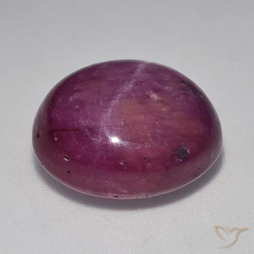 Rubis étoilé Violet rougeâtre naturelle ovale, 14.20 ct, Opaque