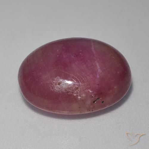 Rubis étoilé Pourpre moyen naturelle ovale, 15.19 ct, Opaque
