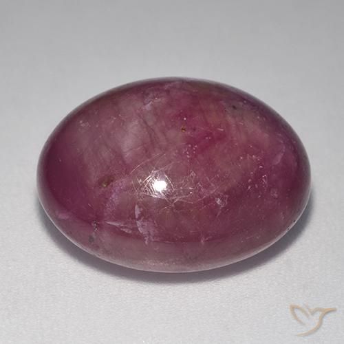 Rubis étoilé Magenta grisâtre naturelle ovale, 20.21 ct, Opaque