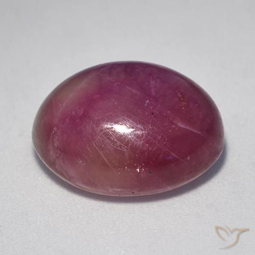 Rubis étoilé Violet rougeâtre naturelle ovale, 17.67 ct, Opaque