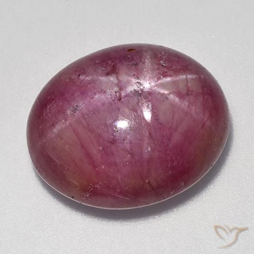Rubis étoilé Pourpre moyen-léger naturelle ovale, 16.94 ct, Opaque