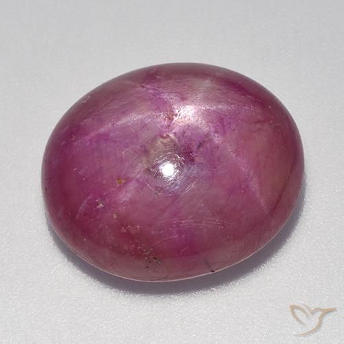 16.49ct Naturel Pourpre moyen-léger Rubis étoilé, ovale, Opaque