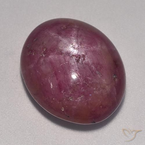 Rubis étoilé Magenta grisâtre naturelle ovale, 15.26 ct, Opaque