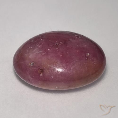 Rubis étoilé Magenta grisâtre naturelle ovale, 15.26 ct, Opaque