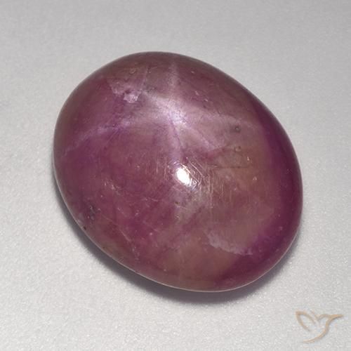 15.00ct Naturel Pourpre moyen-foncé Rubis étoilé, ovale, Opaque
