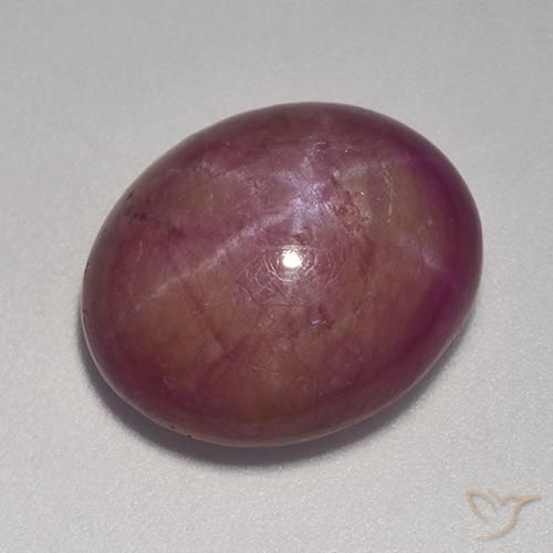 Rubis étoilé Magenta grisâtre naturelle ovale, 14.20 ct, Opaque