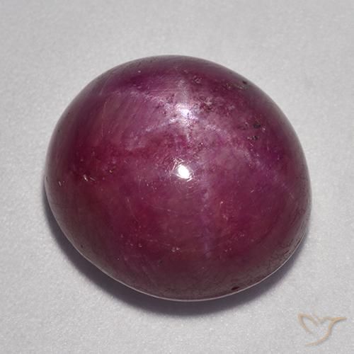 16.58ct Naturel Rouge framboises Rubis étoilé, ovale, Opaque