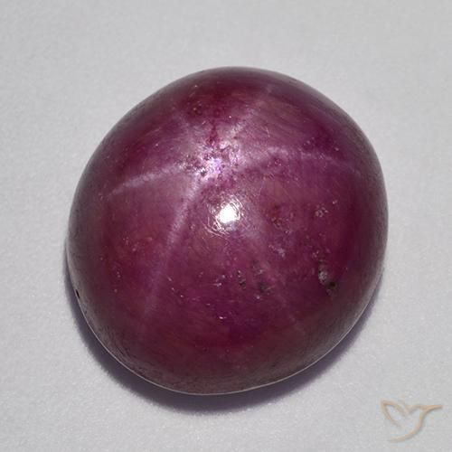Rubis étoilé Rouge framboises naturelle ovale, 16.58 ct, Opaque