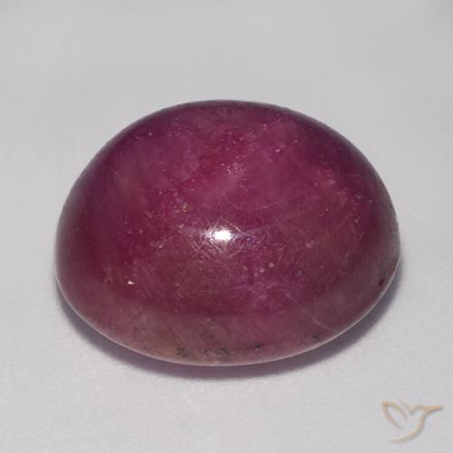 Rubis étoilé Rouge framboises naturelle ovale, 16.58 ct, Opaque