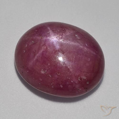 Rubis étoilé Violet Rosâtre naturelle ovale, 13.22 ct, Opaque