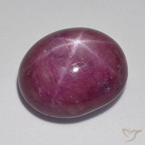 Rubis Étoilé Pourpre moyen-foncé naturelle Coupe ovale, 17.36 ct, Opaque