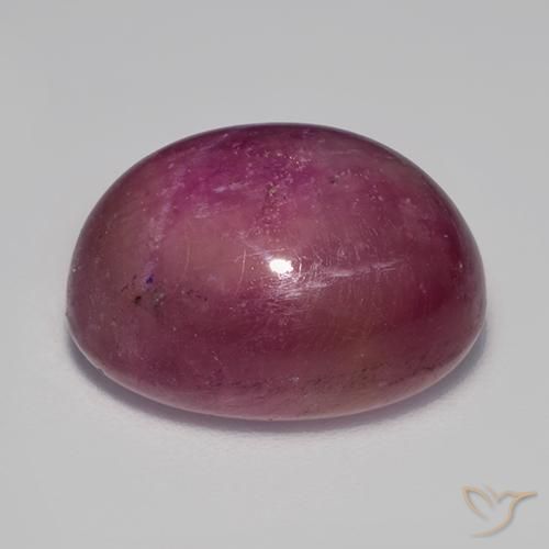 Rubis étoilé Violet Rosâtre naturelle ovale, 17.79 ct, Opaque