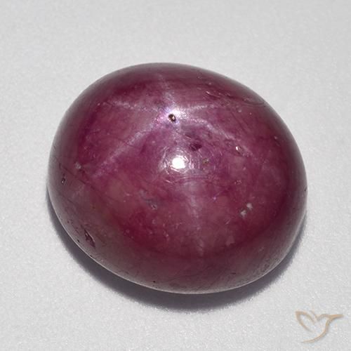 Rubis étoilé Violet Rosâtre naturelle ovale, 15.14 ct, Opaque