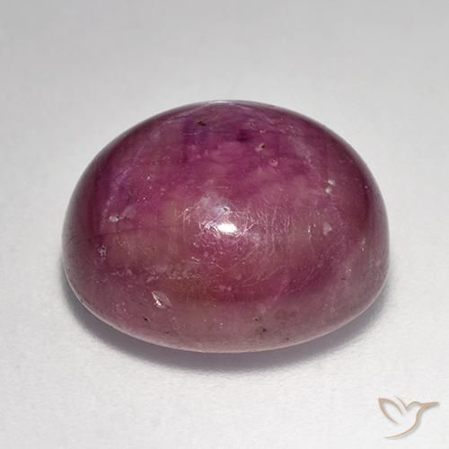 Rubis étoilé Violet Rosâtre naturelle ovale, 15.14 ct, Opaque