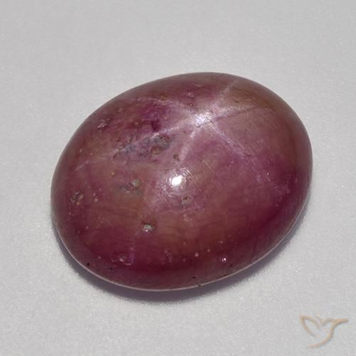 9.53ct Naturel Pourpre prune Rubis étoilé, ovale, Opaque