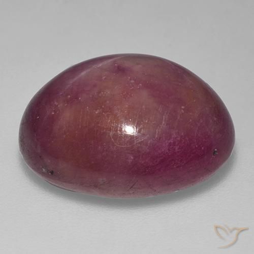 Rubis étoilé Pourpre moyen-foncé naturelle ovale, 18.74 ct, Opaque