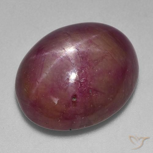 17.03ct Naturel Pourpre moyen Rubis étoilé, ovale, Opaque
