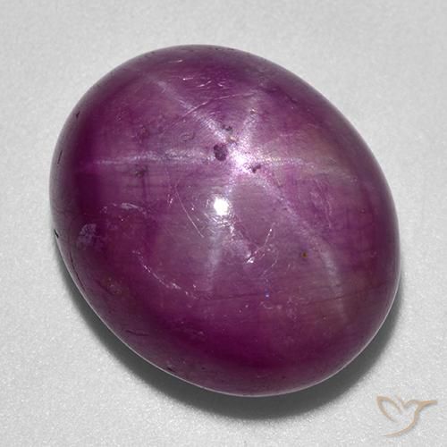 Rubis étoilé Violet foncé naturelle ovale, 25.25 ct, Opaque