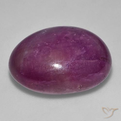 Rubis étoilé Violet foncé naturelle ovale, 25.25 ct, Opaque