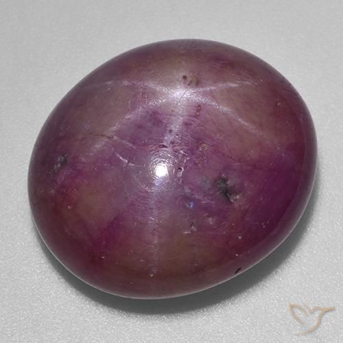 Rubis étoilé Magenta grisâtre naturelle ovale, 29.22 ct, Opaque