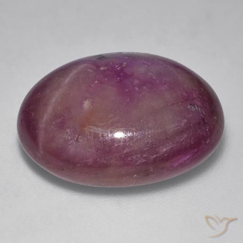 Rubis étoilé Magenta grisâtre naturelle ovale, 29.22 ct, Opaque