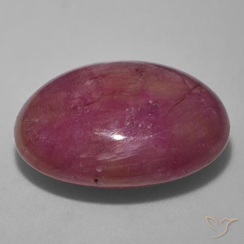 Rubis étoilé Violet rougeâtre naturelle ovale, 23.05 ct, Opaque