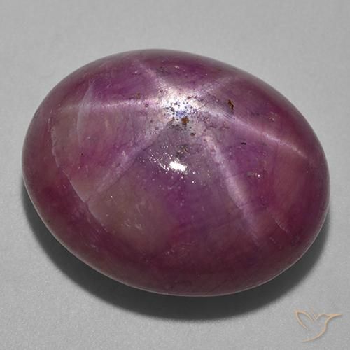 Rubis étoilé Pourpre moyen-foncé naturelle ovale, 33.20 ct, Opaque