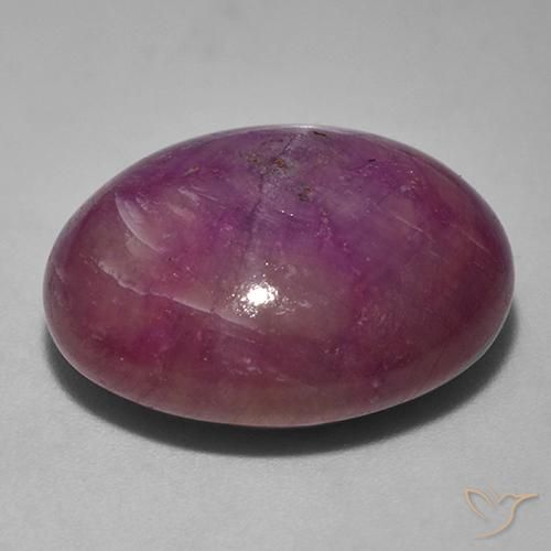 Rubis étoilé Pourpre moyen-foncé naturelle ovale, 33.20 ct, Opaque