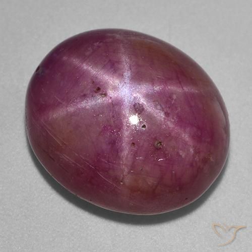 17.99ct Naturel Pourpre moyen-foncé Rubis étoilé, ovale, Opaque