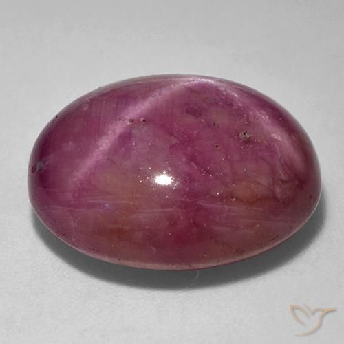 Rubis étoilé Pourpre moyen-foncé naturelle ovale, 17.99 ct, Opaque