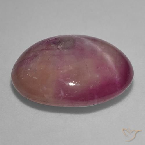 Rubis étoilé Pourpre prune naturelle ovale, 13.67 ct, Opaque