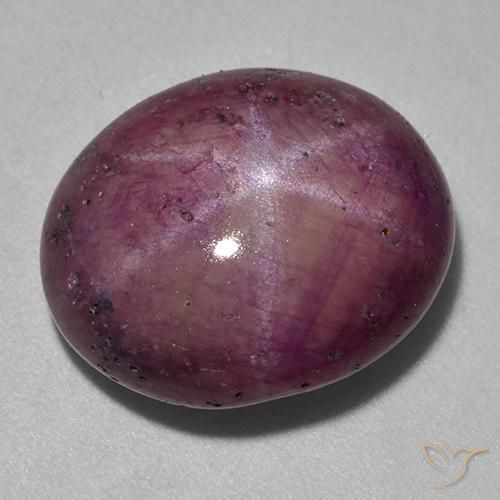 18.06ct Naturel Rouge framboises Rubis étoilé, ovale, Opaque