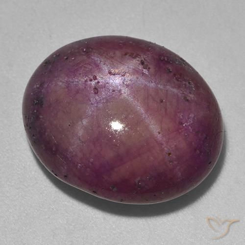 Rubis étoilé Rouge framboises naturelle ovale, 18.06 ct, Opaque