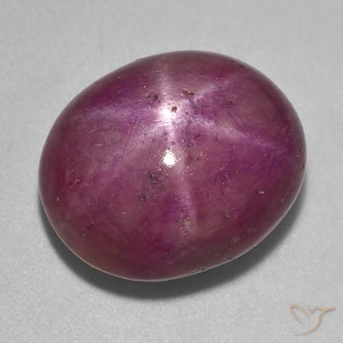 Rubis étoilé Pourpre rougeâtre moyen-foncé naturelle ovale, 14.31 ct, Opaque