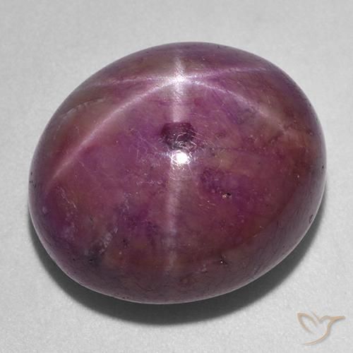 36.24ct Naturel Violet rougeâtre Rubis étoilé, ovale, Opaque