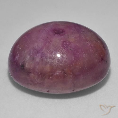 Rubis étoilé Violet rougeâtre naturelle ovale, 36.24 ct, Opaque