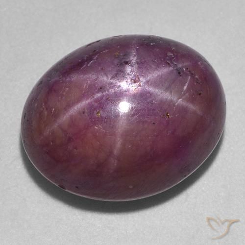 Rubis étoilé Pourpre moyen-foncé naturelle ovale, 18.38 ct, Opaque