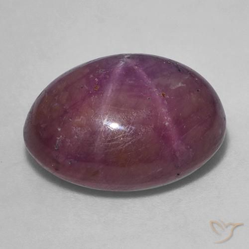 Rubis étoilé Pourpre moyen-foncé naturelle ovale, 18.38 ct, Opaque