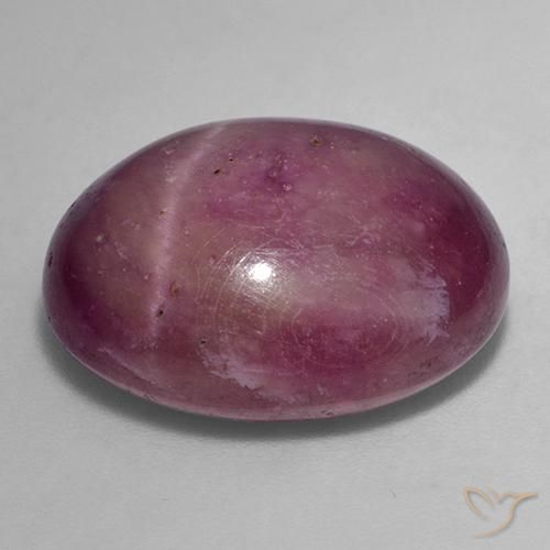 Rubis étoilé Magenta grisâtre naturelle ovale, 25.16 ct, Opaque