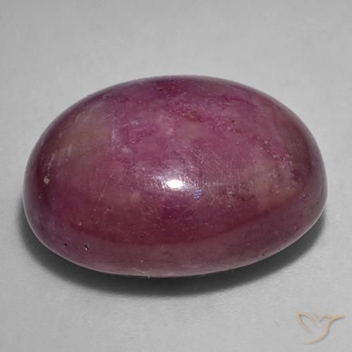 Rubis étoilé Pourpre moyen-foncé naturelle ovale, 27.24 ct, Opaque